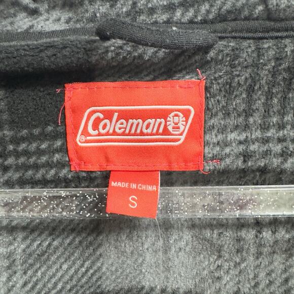 Coleman Men's Fleece Lined Full Zip Hoodie Shale Grey Heather Size Small - Picture 8 of 11